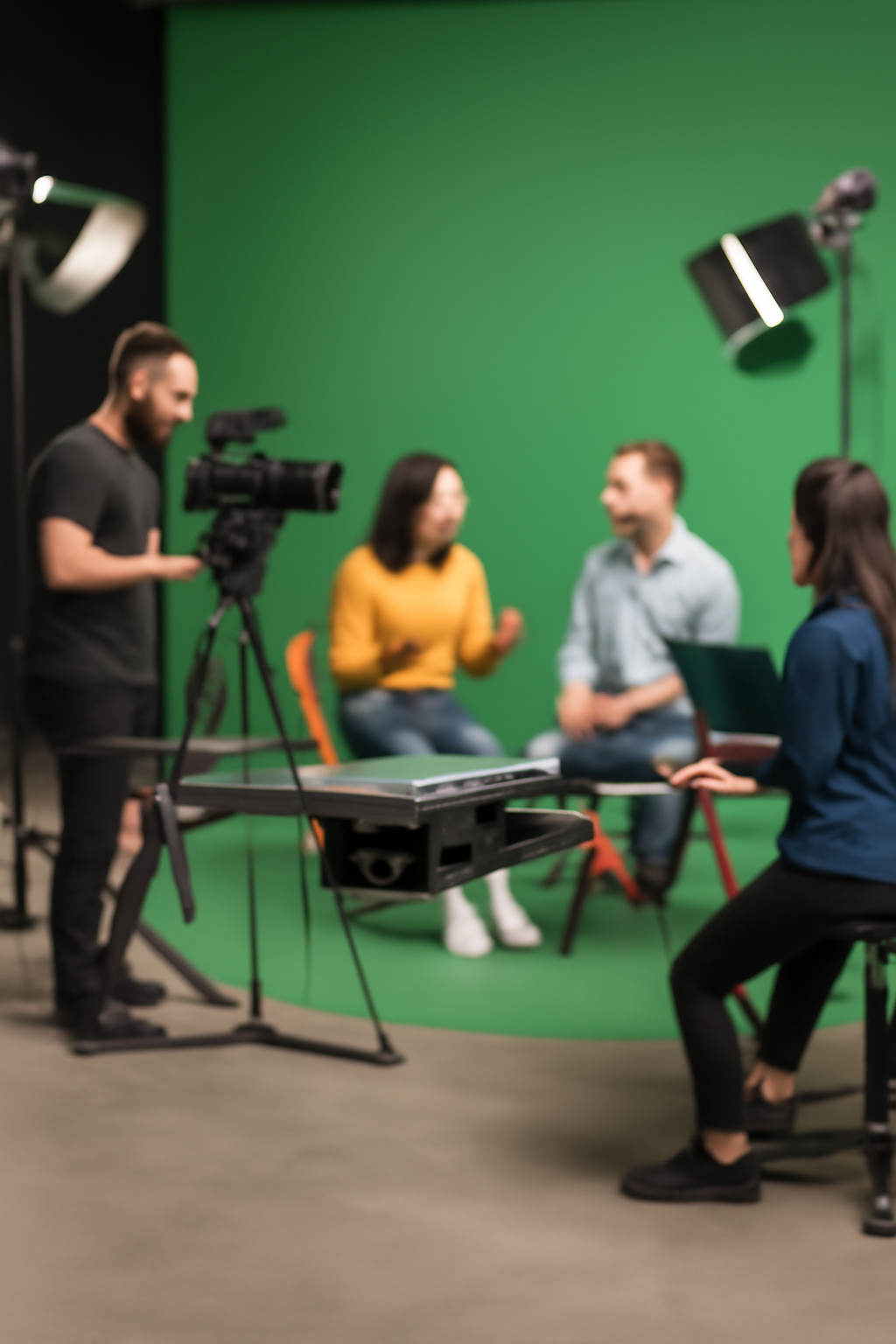 Edição de vídeo no estúdio EBZ